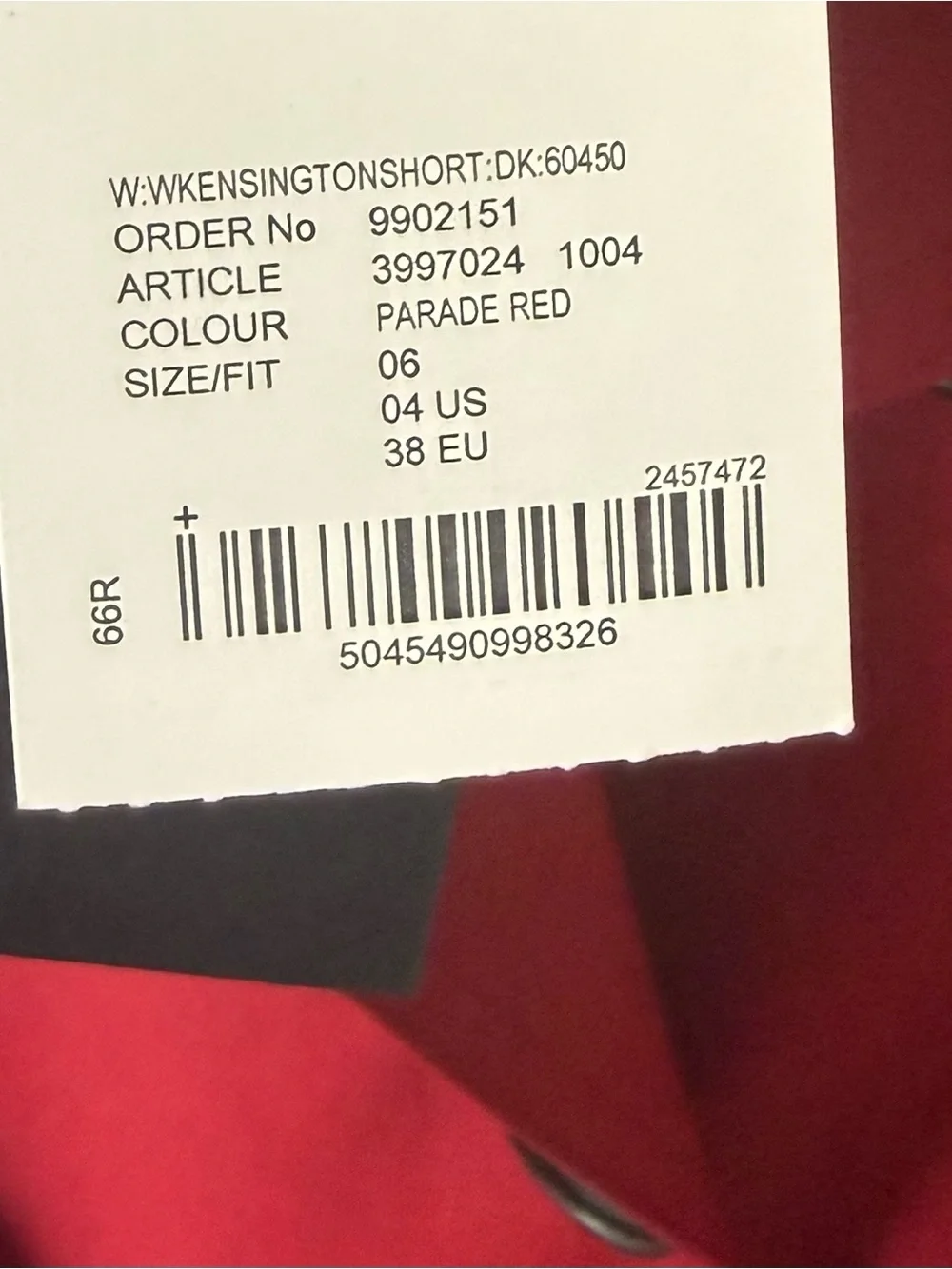 Burberry Red Double-Breasted Trench with Belt - Picture 5 of 5